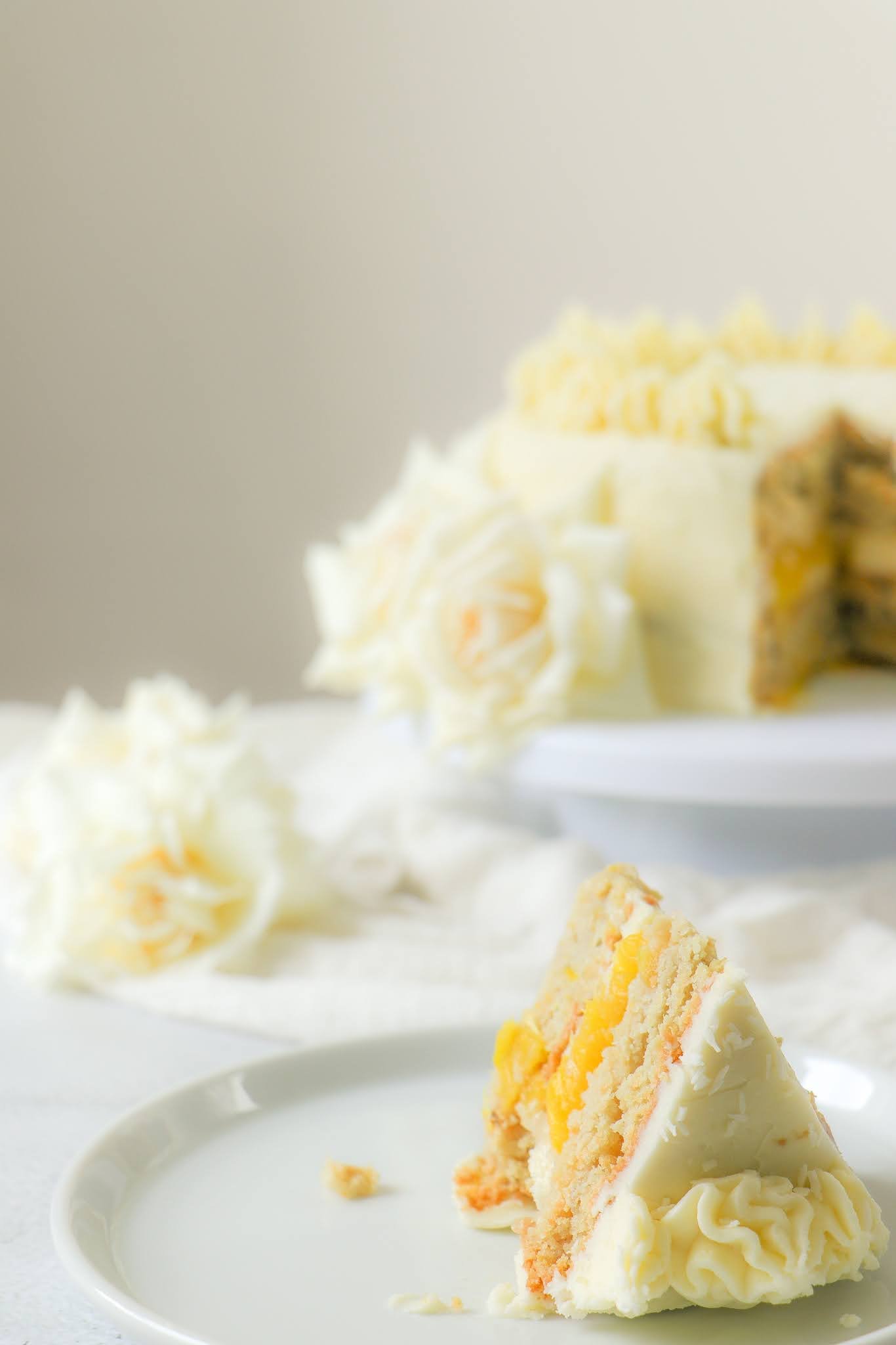 Pineapple Coconut Cake + step by step VIDEO - The Recipe Rebel