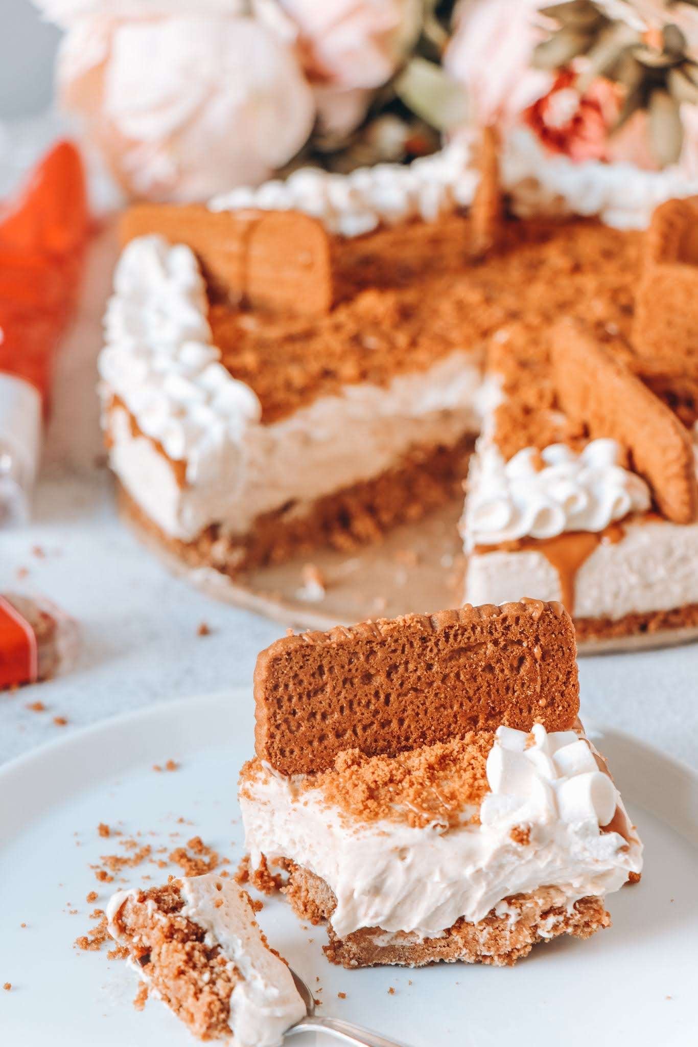 No bake Biscoff cheesecake! - Kimmy's Kreations